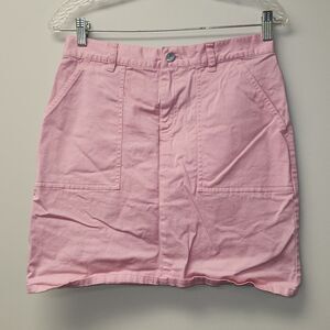 Lauren Ralph Lauren Pink Denim Mini Skirt 6P